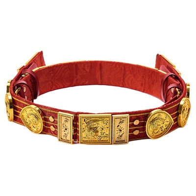 乌衣巷红色明制飞鱼革带