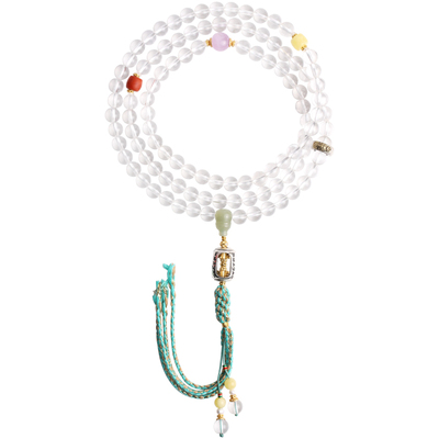 心斋堂白水晶本命佛佛珠