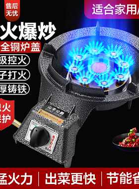 煤气灶单灶家用液化气灶管道天然气九头灶节能猛火灶台式单眼灶