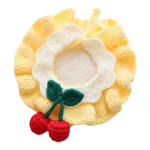 猫咪围脖宠物围巾口水巾饰品小猫围兜装饰猫项圈狗狗猫猫针织配饰