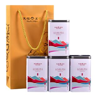 天福茗茶 白牡丹 特级 正宗福鼎白茶 茶叶 30克*4精美罐装