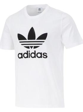 adidas阿迪达斯三叶草男装2023夏新款运动休闲透气短袖T恤GN3487