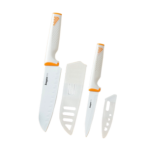 拜格水果刀家用削皮刀水果刀二合一宿舍办公室专用可便携案板套装