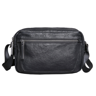 头层牛皮休闲小众韩版潮单肩包