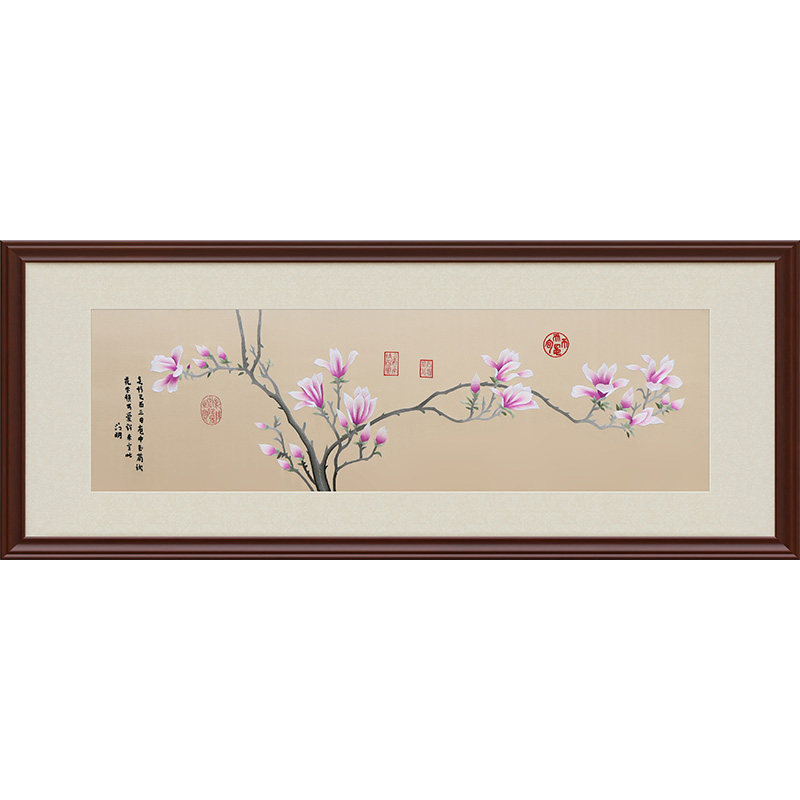 古艺苏绣文征明玉兰图乔迁礼品
