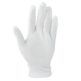 白手套礼仪纯棉防滑开车汗布文玩加厚表演礼仪阅兵开车防滑超薄弹