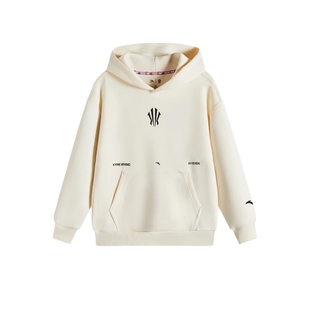 安踏儿童欧文系列男童连帽卫衣冬装上衣套头衫秋春款篮球运动衫D