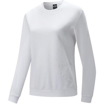 特步加绒卫衣女保暖亲肤字母印花