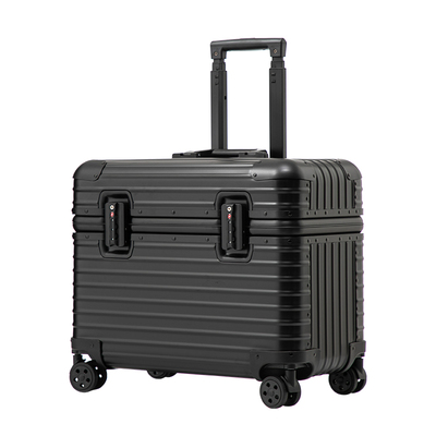 名旅铝镁合金摄影箱万向轮机长箱