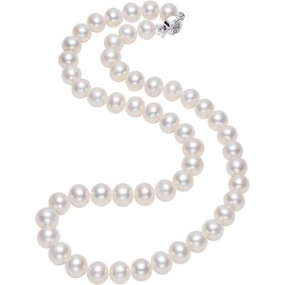 京润玫瑰花扣珍珠项链生日礼物