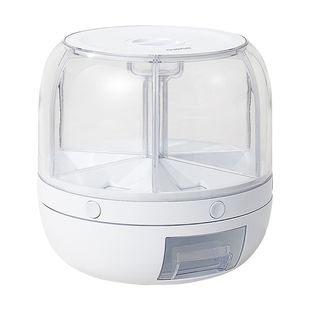 苏泊尔五谷杂粮收纳盒旋转米桶家用豆子收纳罐食品级密封防虫防潮