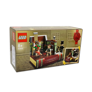 LEGO乐高 40410 圣诞颂歌 查尔斯狄更斯 圣诞老人工坊积木玩具