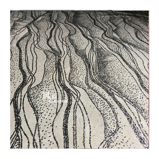 进口水纹烫金洒金黑色幻彩闪亮烫金烫点蕾丝刺绣网纱礼服设计师布