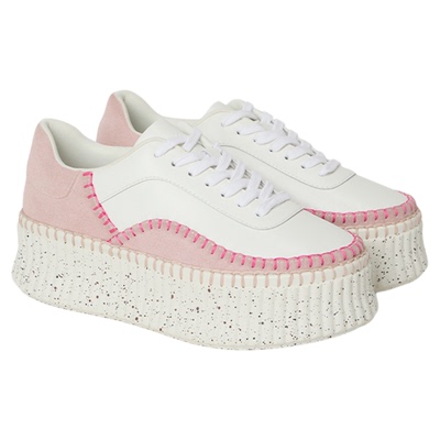 COOLCHAP新款厚底增高休闲小白鞋