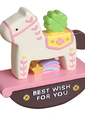 马年吉祥物公仔摆件马上有钱装饰