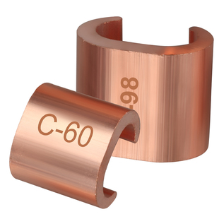 C型紫铜线夹CCT电缆并线分支接线端子纯铜卡扣接头连接器700平方