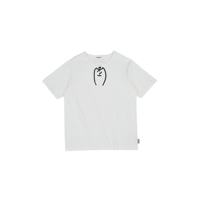 设计感小众圆领系带上衣T恤