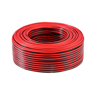 国标纯铜红黑线2芯0.5-2.5平方双并线平行线软电源线监控线