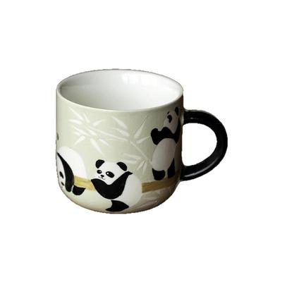 同合景德镇匠师手绘釉下彩陶瓷马克杯熊猫杯水杯茶杯办公室泡茶杯