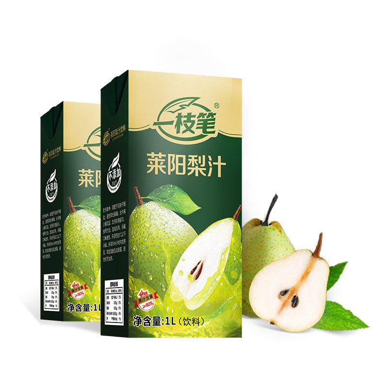 一枝笔莱阳梨汁饮料1L*2瓶