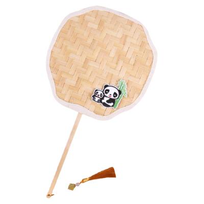 竹编扇子非遗手工diy材料包暖场