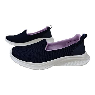 跨境大码一脚蹬套脚休闲妈妈鞋