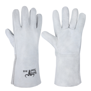 10双焊兽全牛皮电焊手套冬季加厚焊工焊接防护用品耐高温防烫柔软