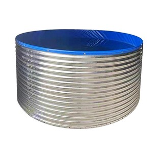 高密度养殖池2.25米镀锌板水池农业养殖池水产刀刮布蓄水帆布鱼池