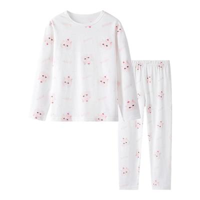 英氏100%纯棉儿童睡衣套装满印花