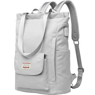 电脑包16寸双肩女款笔记本适用荣耀magicbook14小米13.3华为15点6男大容量好看的防震帆布背包初高中学生书包