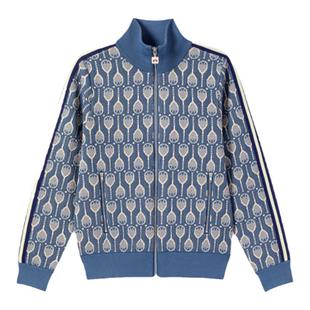 ellesse小贝壳官方秋冬立领老花夹克女撞色拉链休闲运动修身外套