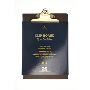 日本Hightide penco书写板夹文件夹夹板菜单夹资料夹酒店菜单签单陈列工作会议金属多功能写字板办公用品A4A5