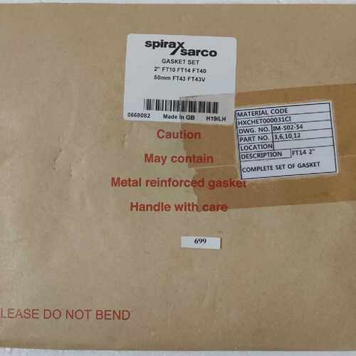 SPIRAX SARCO 0668082 GASKET SET 2' FT10 FT14 FT40 50mm #LOT