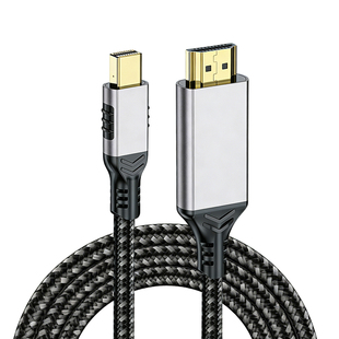 电驼Mini DP转HDMI线4K60hz高清转接线适用苹果MacBook笔记本电脑转HDMI接口显示器投影机DP转连接线迷你