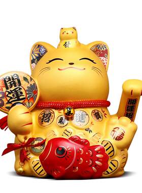 招财猫摆件自动店铺收银台前台