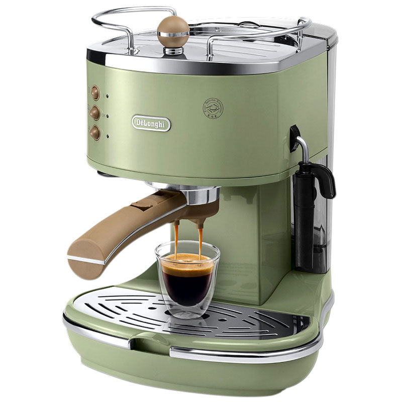 delonghi/德龙 ECO310 意式半自动家用小型 复古咖啡机泵压式现磨