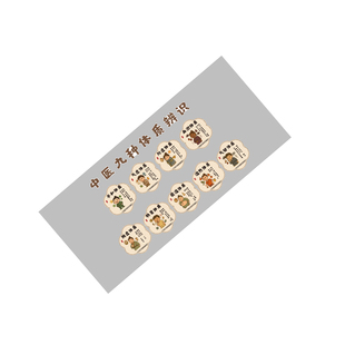 艾灸馆装饰画中医九种体质辨识养生店形象图文化背景墙面氛围布置