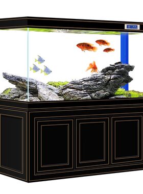 超白玻璃龙鱼缸鱼缸客厅2026新款隔断屏风家用大型生态免换水族箱