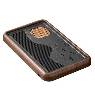 捷安玺茶盘家用2026新款小型茶具茶托盘茶台仿乌金石储水式干泡台