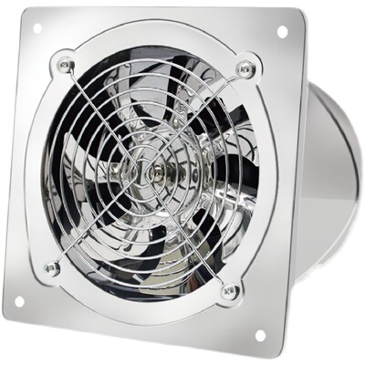 不锈钢铁工业排气扇窗式换气扇卫生间厨房强力排油烟6/8/10/12寸