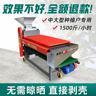茶籽剥壳机全自动大型油茶果脱壳机干湿两用青皮果脱壳去皮选籽机