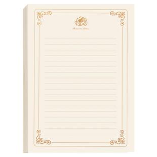 复古玫瑰信纸信封情书送男女友高级感表白生日手写信签纸学生好看的信纸加信封a4b5a5高颜值信笺纸写信书信纸