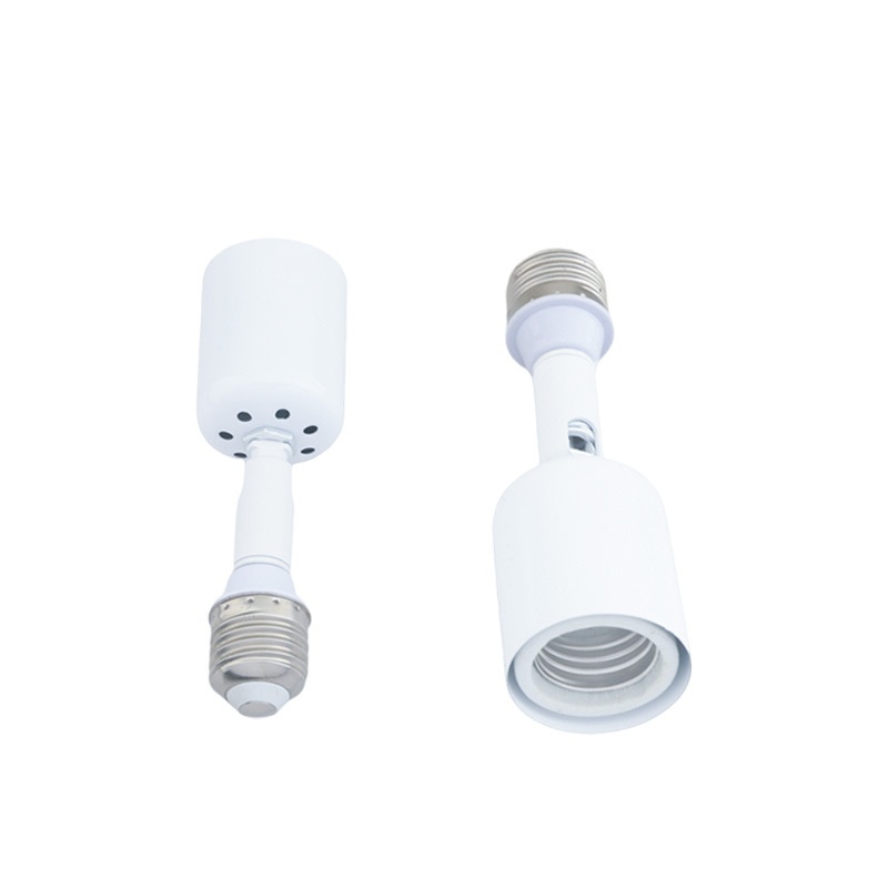 万向转向摇头加长延长E27陶瓷螺口LED灯头灯口浴霸灯座灯饰配件