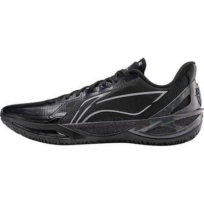 李宁利刃6v2黑曜石男低帮篮球鞋