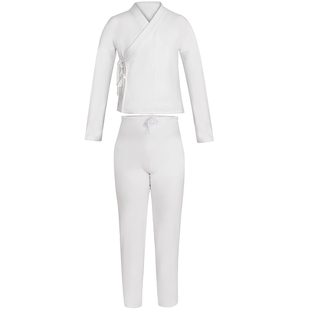 初遇汉服男女中衣中裤内搭传统黑白交领纯棉里衣夏日常睡衣内衬裙