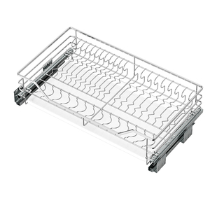 浅柜拉篮350 400深度800碗篮700橱柜650拉栏304不锈钢双层阻尼900