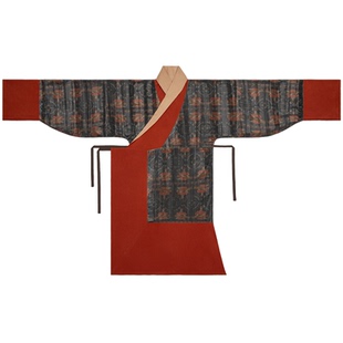 谜阿凰【抚琴直裾】原创双面穿汉服秋冬日常松弛复古穿搭宽松女款