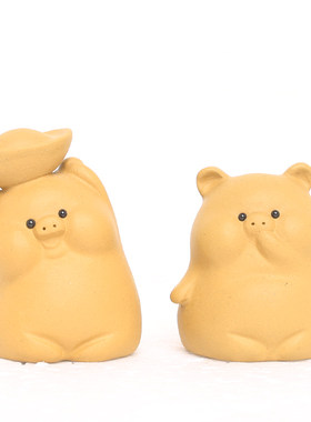 茶宠壶盖置小摆设家居招财小猪