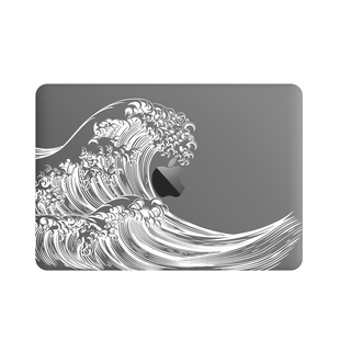 新款苹果M5 M4 Macbook PRO14 PRO16 AIR15透明白图电脑贴纸13.6 PRO13.3笔记本贴膜创意白墨外壳膜