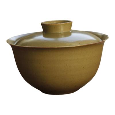 隐山堂青葵大容量极简陶瓷盖碗